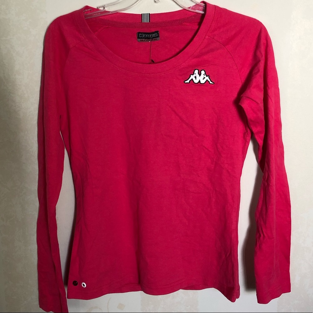 Kappa NWT White Omini Range Brushed Cotton Top